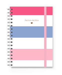 Caderno Personalizado Florart Listras