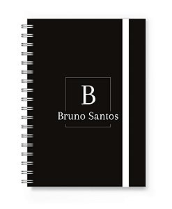 Caderno Personalizado Florart Alfabeto Black