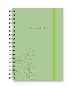 Caderno Personalizado Florart Flor Textura