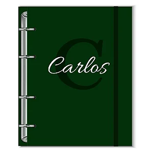 Fichário Florart Alfabeto Verde