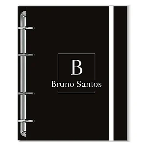 Fichário Florart Alfabeto Black