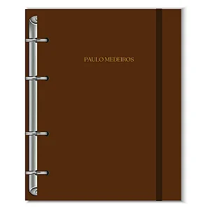 Fichário Florart Marrom