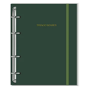 Fichário Florart Verde