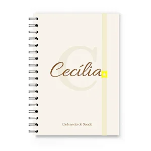 Caderneta de Vacinação Florart Alfabeto Bege