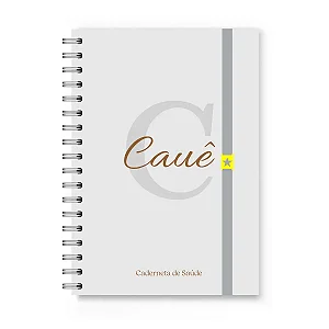 Caderneta de Vacinação Florart Alfabeto Cinza