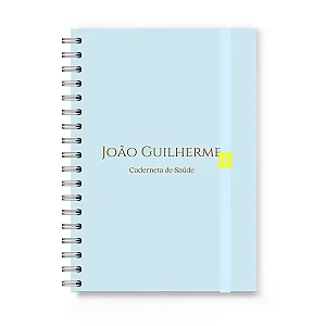 Caderneta de Vacinação Florart Azul Bebê