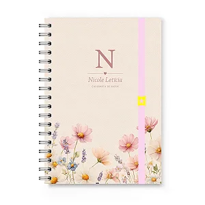 Caderneta de Vacinação Florart Flores Rosas