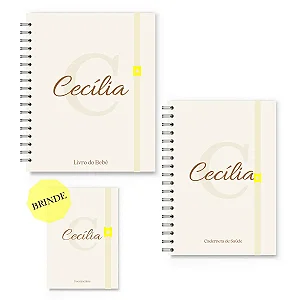 Kit Maternidade Florart Alfabeto Bege