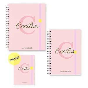 Kit Maternidade Florart Alfabeto Rosa