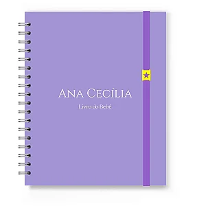 Livro do Bebê Florart Roxo