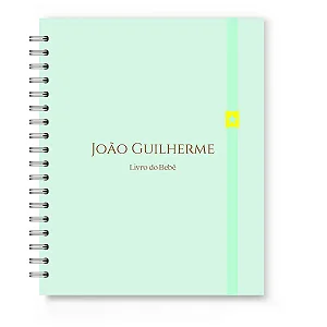 Livro do Bebê Florart Verde Água