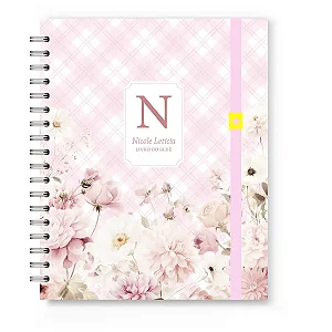 Livro do Bebê Florart Xadrez Flores Brancas