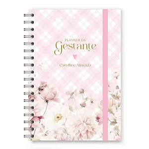 Planner da Gestante Florart Flores Brancas