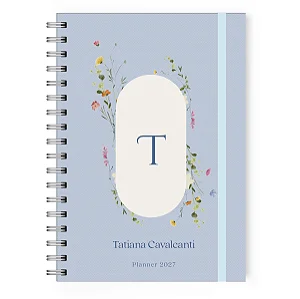Planner 2027 Florart Coleção Alfabeto Floral