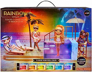 Piscina e Praia Rainbow High | Pacific Coast - Color Change
