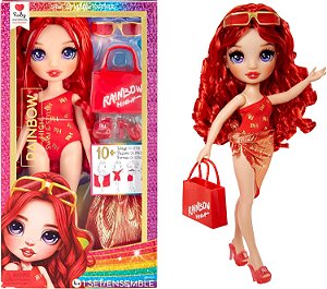 Boneca Rainbow High Swim & Style - Ruby 27cm (Vermelho)