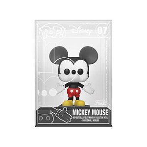 Funko Pop! Die-Cast Mickey Mouse Nº 07 em Metal com Case Acrílica
