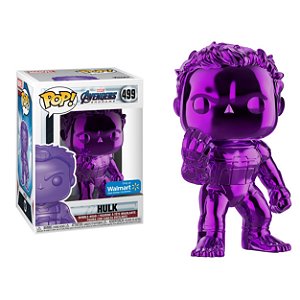 Funko Pop Marvel Avengers Endgame Hulk #499 Purple Chrome Walmart Exclusive