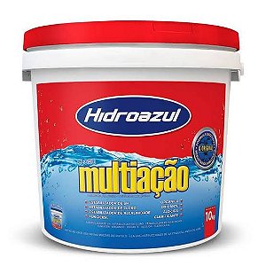 Balde de Cloro Hidroazul Multiação 10k para piscina