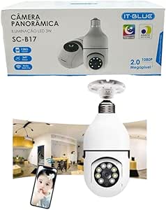 LAMPADA CAMERA IP WIFI INTELIGENTE 1080P