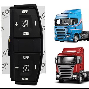 Botão Comando Interruptor do Volante p/ Scania P/G/R