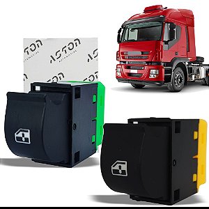 Botao Interruptor Vidro Eletrico Para Iveco Stralis - Par