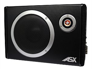 Caixa de Som Slim Amplificada para Caminhão Subwoofer 8 Polegadas 150W drive 75w RMS 4 Ohms