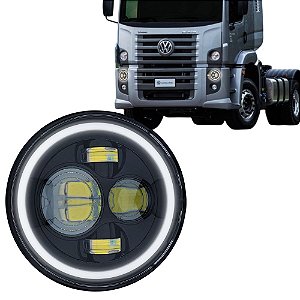 Farol Angel Eyes Defender Led Jeep Troller Fusca Kombi