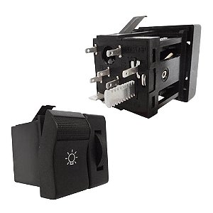 Botão Interruptor Farol Vw Santana Quantum 91 Até 98 C/reostato- Kostal