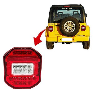 Lanterna Led Traseira Multifunção, Ford Cargo Jeep Bivolt C/Vigia