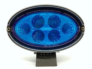 Farol de Led Azul Universal Bivolt Oval 6 Led Alta Potencia Braslux