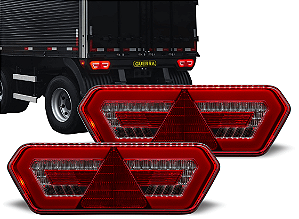 Par de Lanterna Carretas Guerra Diamond lll 24 Volts Original Braslux