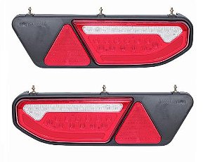 Par Lanterna Rodo Trem Braslux Original Com Lateral