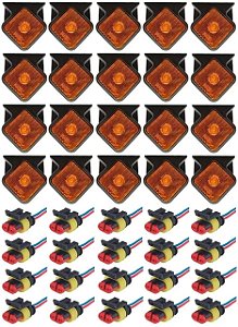 Kit 20 Lanternas Led Lateral Carretas Guerra Bivolt C/ Chico