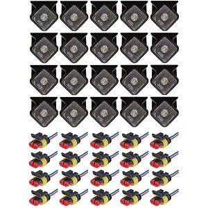 Kit 20 Lanternas Led Lateral Carretas Guerra Bivolt C/ Chico