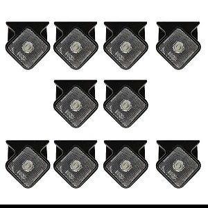 KIT 10 LANTERNAS LATERAL CARRETAS GUERRA LED BIVOLT CRISTAL