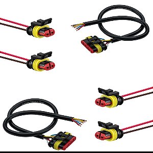 KIT CHICOTES PARA A LANTERNA TRASEIRA LED 24V