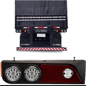 Lanterna Carretas Librelato LED Braslux Traseira 24 Volts 2013 em Diante Lado Esquerdo