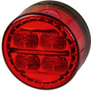 Lanterna Traseira LED Tech 70MM Posição e Freio Rubi Pris Bivolt