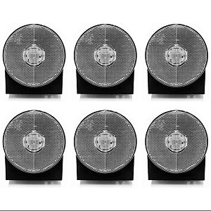 Kit Com 6 Lanternas Lateral Carreta Randon Led 24v Braslux