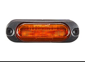 Luz Reboque Laranja Led Para Caminhão Delimitadora Bivolt 12V/24V