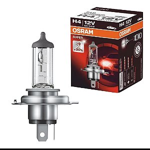 Lâmpada H4 Osram Original Linha Super 30% Mais Luz