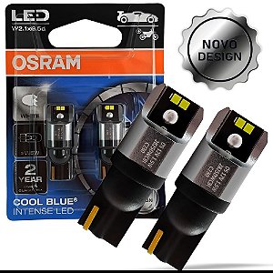 Par Lâmpada Pingo Led Osram W5W T10 12V 6000k