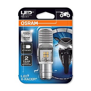 Lampada Farol Biz 100 125 Led M5 Osram 12v 6w Super Branca