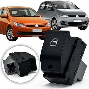 Botão Único Vidro Elétrico Gol G5 G4 G6 G7 Saveiro Spacefox