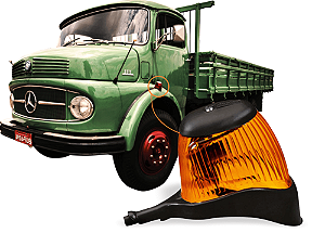 Lanterna Seta Pisca Dianteira Amarela Para-lama Caminhão MB