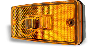 Lanterna Latera Amarela LED Modelo Fachinni Com Refrorefletor