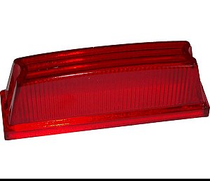 Lente Lanterna Delimitadora Universal Vermelha Topo Furgão Caminhão