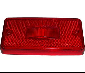 Lente Refletiva Lateral Ônibus/caminhões Vermelha