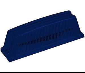 Lente Lanterna Delimitadora Universal Azul Topo Furgão Caminhão